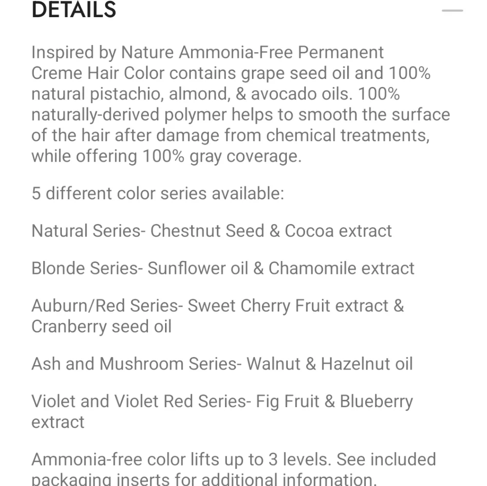 🔴 🆓️ FREE* Ion Inspired by Nature Ammonia-FREE Permanent Creme Hair Color Dye - Picture 9 of 17